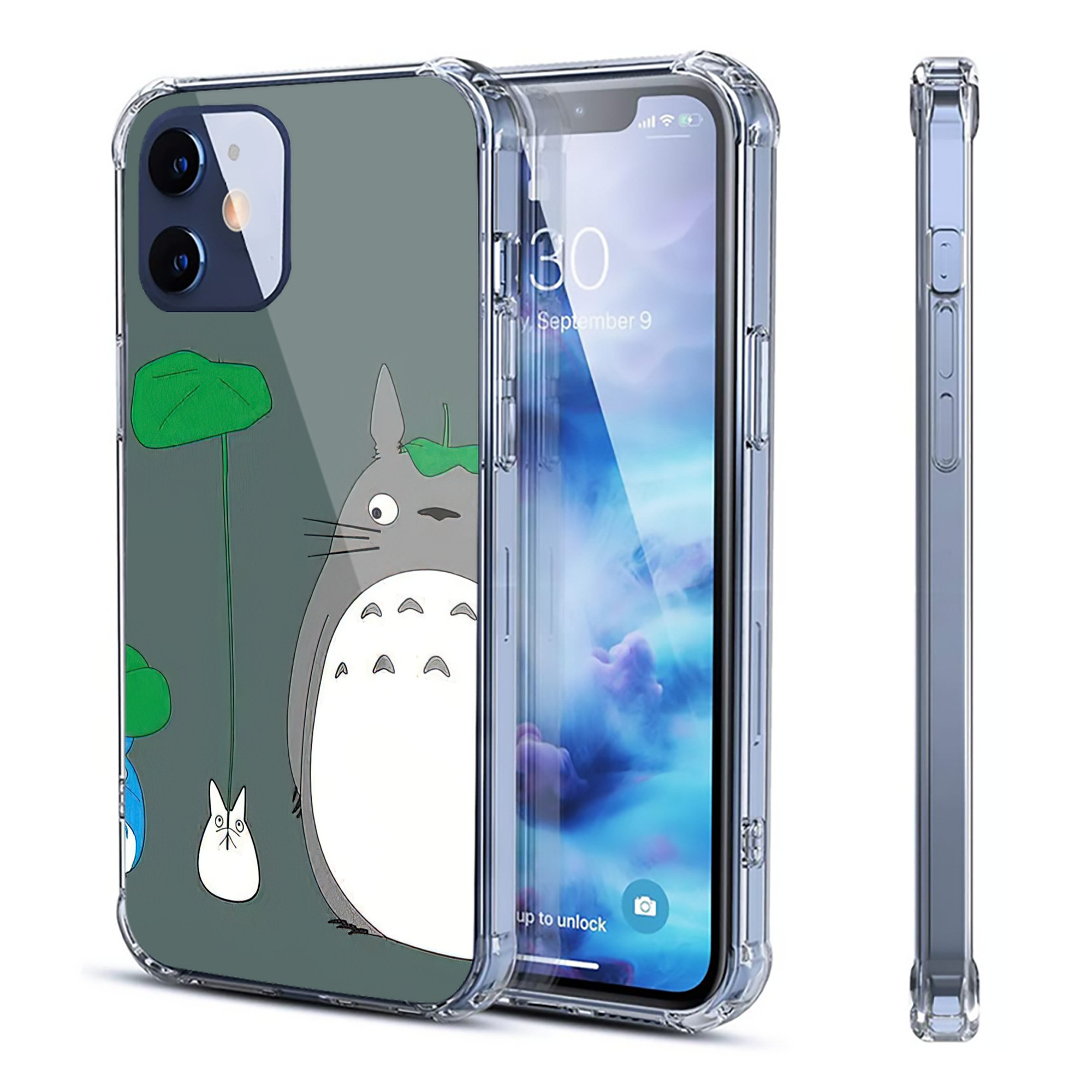 （画像用） となりのトトロ 草壁メイ 草壁サツキ My Neighbor Totoro Satsuki Kusakabe Mei Kusakabe 【iPhone 12シリーズ対応】透明スマホケース（クリアソフトケース）
